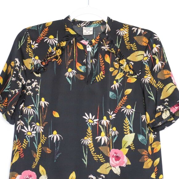 Baum und Pferdgarten Womens Blouse Size Small Multicolor Floral Feminine Prairie - Picture 7 of 8